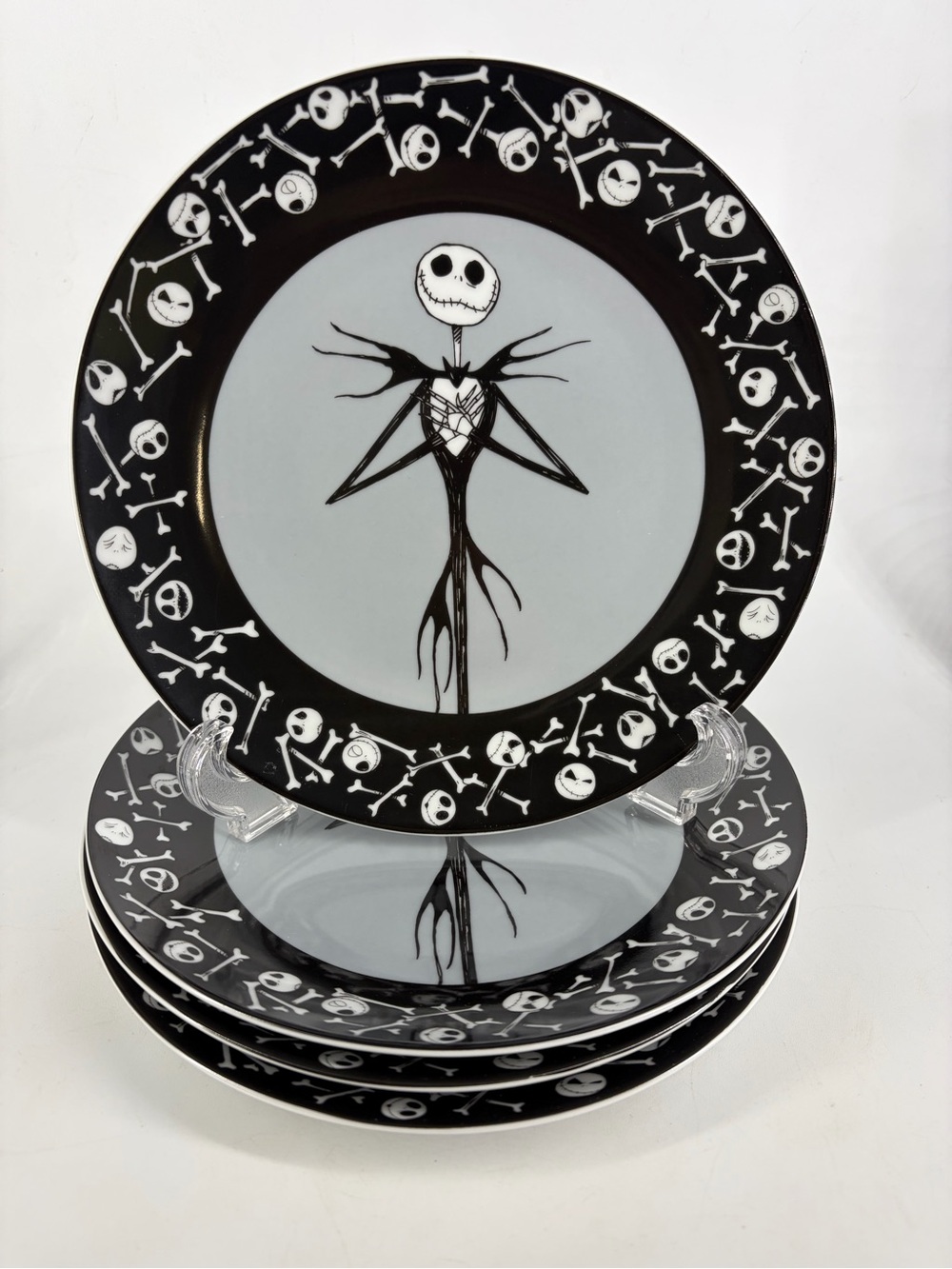 Disney Jack Skellington Nightmare Before Christmas Halloween Salad Plates 4